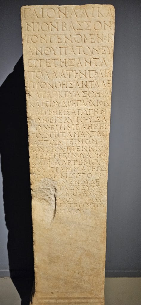 Ephesus Public Admisnistrator Inscription