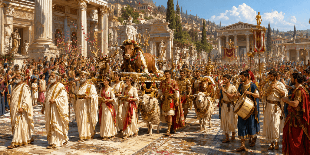 Festival parade in Ephesus